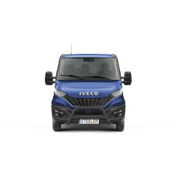 EC Homologated Bullbar, Steeler 4x4 "A" Bar with Crossbar, Color Black, Iveco Daily 2019 - 2024 - EDK.ro