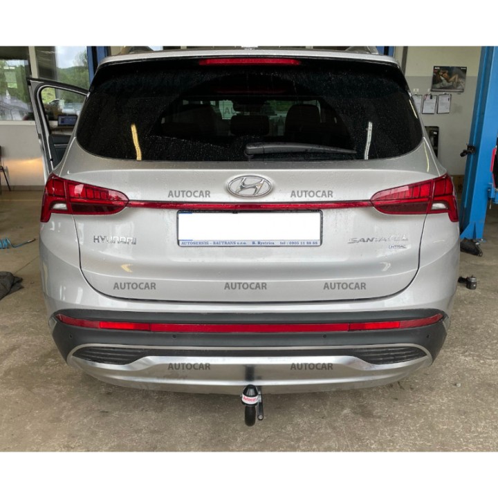Cârlig de Remorcare Detașabil Vertical cu Cheie, GDW, Hyundai Santa Fe 2020 - 2024 - EDK.ro