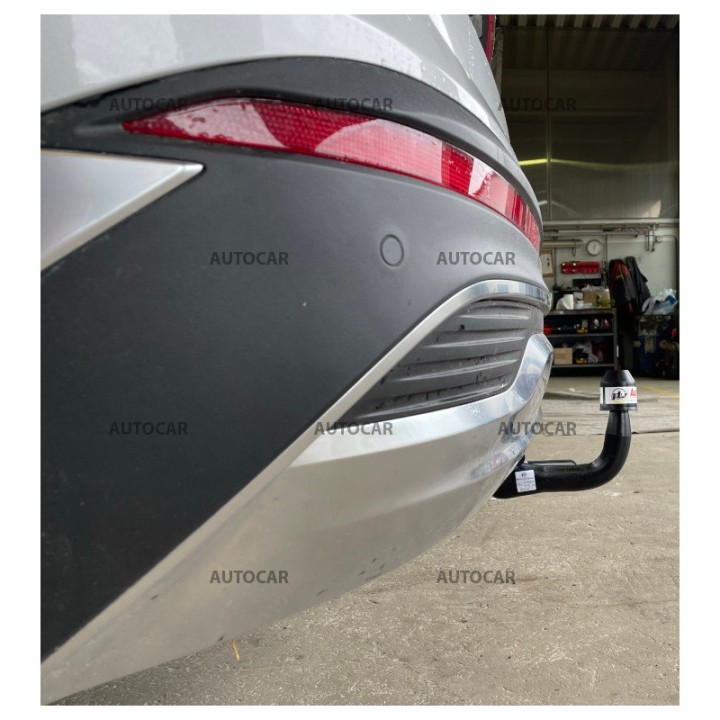 Vertical Detachable Towbar with Key, GDW, Hyundai Santa Fe 2020 - 2024 - EDK.ro
