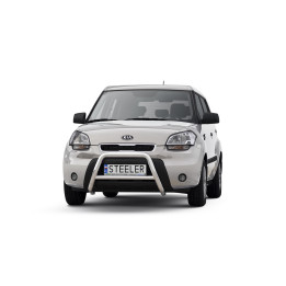 EC Homologated Bullbar, Steeler 4x4 "A" Bar with Crossbar, Color Silver, Kia Soul 2008 - 2011 - EDK.ro