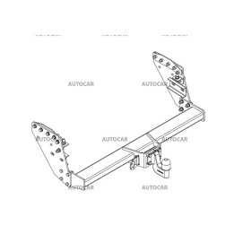 Cârlig de Remorcare, Auto-Hak, Sistem Semi-Demontabil, Mitsubishi L206 2019 - Prezent - EDK.ro