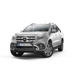 EC Homologated Bullbar, Steeler 4x4 "A" Bar with Crossbar, Color Black, Mercedes-Benz X-Class 2017 - Present - EDK.ro