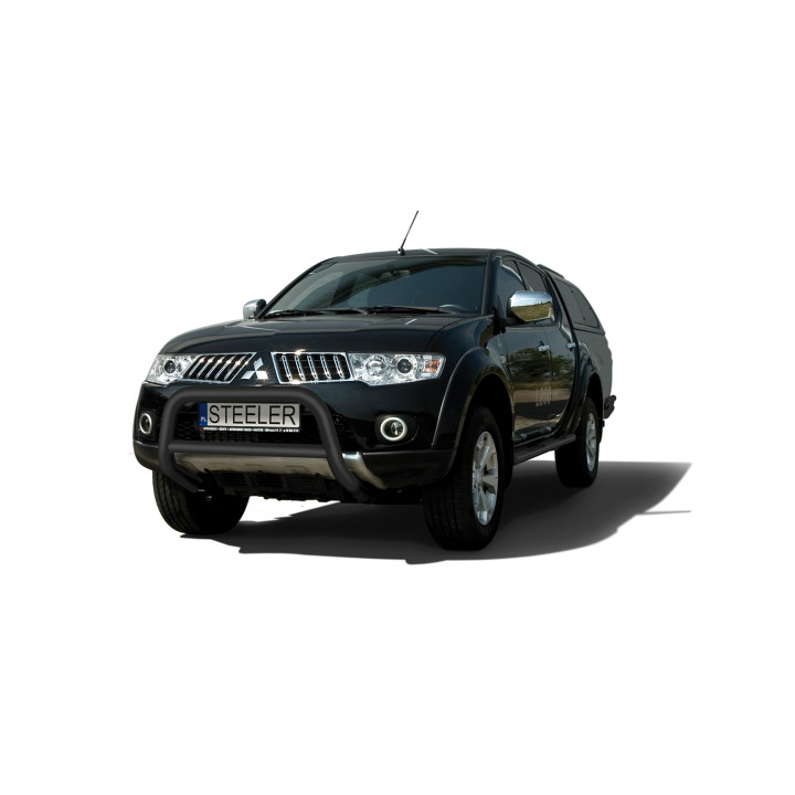 Bullbar Omologat RAR, Steeler 4x4 "A" Bar cu Traversă, Culoare Argintiu, Mitsubishi L200 2006 - 2009 - EDK.ro