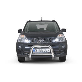 Bullbar Omologat RAR, Steeler 4x4 "A" Bar cu Traversă, Culoare Argintiu, Nissan X-Trail 2007 - 2010 - EDK.ro