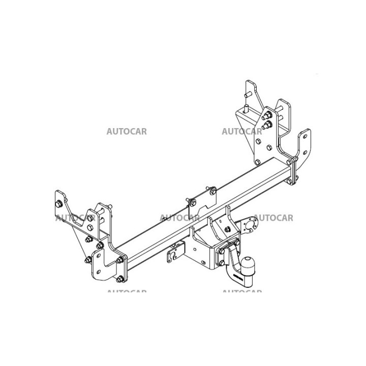 Towbar, Auto-Hak, Semi-Detachable System, Dodge Ram 1500 / Ram 2500 2019 - Present - EDK.ro