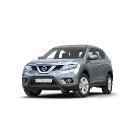 Bullbar Omologat RAR, Steeler 4x4 "A" Bar cu Traversă, Culoare Negru, Nissan X-Trail 2014 - 2017 - EDK.ro
