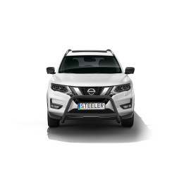 Bullbar Omologat RAR, Steeler 4x4 "A" Bar cu Traversă, Culoare Negru, Nissan X-Trail 2018 - 2021 - EDK.ro