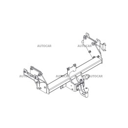 Cârlig de Remorcare, Auto-Hak, Sistem Semi-Demontabil, Dodge Ram 1500 / Ram 2500 2008 - 2019 - EDK.ro