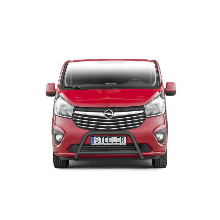 Bullbar Omologat RAR, Steeler 4x4 "A" Bar cu Traversă, Culoare Argintiu, Opel Vivaro 2014 - 2019 - EDK.ro