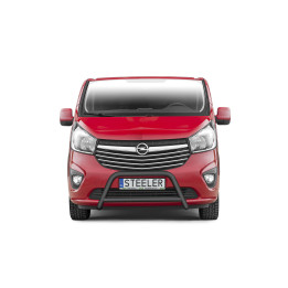 Bullbar Omologat RAR, Steeler 4x4 "A" Bar cu Traversă, Culoare Negru, Opel Vivaro 2014 - 2019 - EDK.ro
