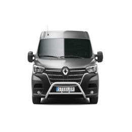 Bullbar Omologat RAR, Steeler 4x4 "A" Bar cu Traversă, Culoare Argintiu, Renault Master 2019 - Prezent - EDK.ro