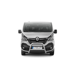 Bullbar Omologat RAR, Steeler 4x4 "A" Bar cu Traversă, Culoare Argintiu, Renault Trafic 2019 - 2021 - EDK.ro