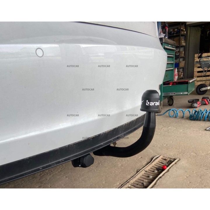 Vertical Detachable Towbar with Key, Aragon, Tesla Model 3 2017 - 2018 - EDK.ro