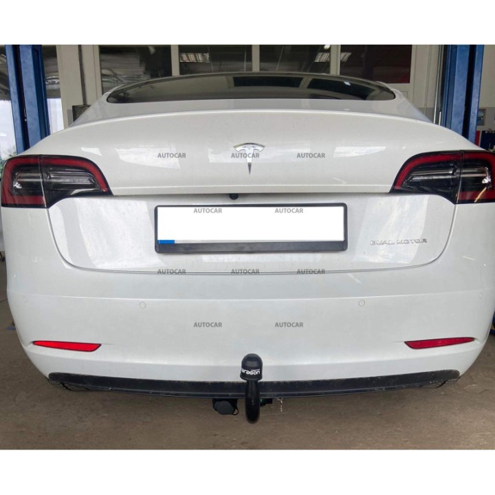 Cârlig de Remorcare Detașabil Vertical cu Cheie, Aragon, Tesla Model 3 2017 - 2018 - EDK.ro