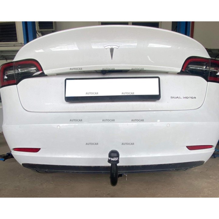 Cârlig de Remorcare Detașabil Vertical cu Cheie, Aragon, Tesla Model 3 2019 - 2023 - EDK.ro