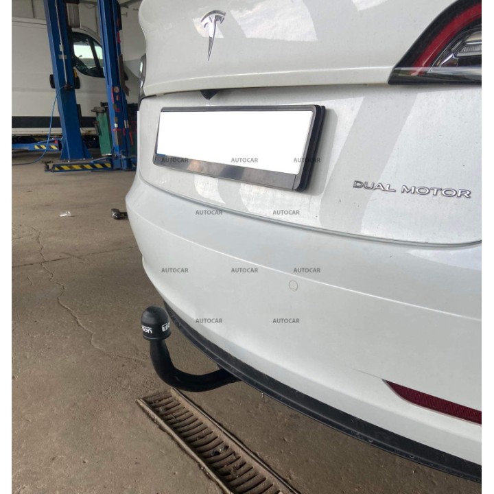 Cârlig de Remorcare Detașabil Vertical cu Cheie, Aragon, Tesla Model 3 2019 - 2023 - EDK.ro