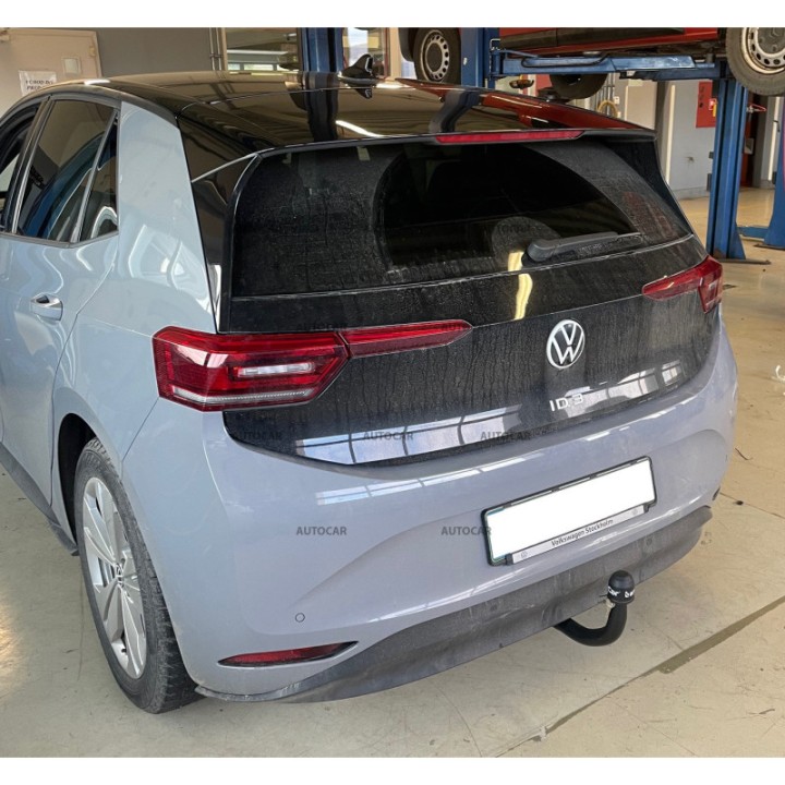 Vertical Detachable Towbar with Key, Aragon, Volkswagen ID.3 2020 - Present - EDK.ro