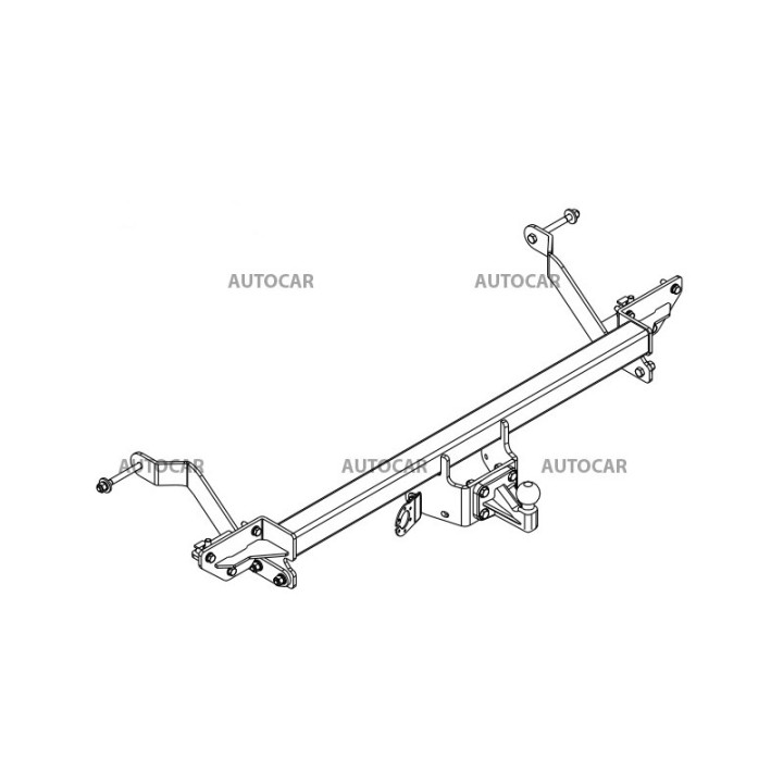 Towbar, Auto-Hak, Semi-Detachable System, Peugeot Boxer Panel Van L1/L2/L3 2011 - 2021 - EDK.ro
