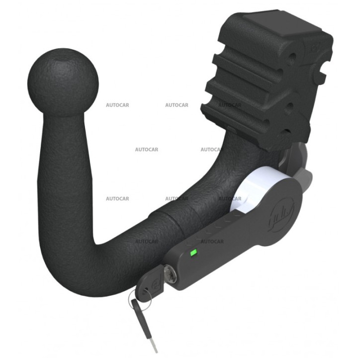 Vertical Detachable Towbar with Key, GDW, Toyota Highlander 2019 - Present - EDK.ro