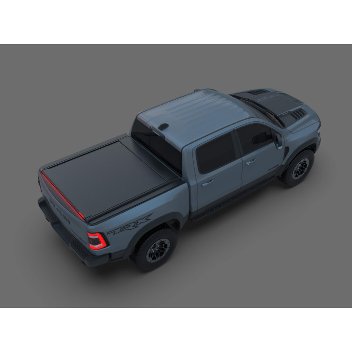 Spring Assisted Roll Top Tonneau Bed Cover, Tessera 4x4 Roll+, Dodge RAM 1500 Bed Length 6.4 Feet 2009 - 2018 - EDK.ro