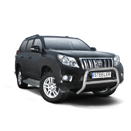 EC Homologated Bullbar, Steeler 4x4 "A" Bar with Crossbar, Color Silver, Toyota Land Cruiser 150 2010 - 2013 - EDK.ro