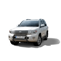 EC Homologated Bullbar, Steeler 4x4 "A" Bar with Crossbar, Color Black, Toyota Land Cruiser V8 2012 - 2016 - EDK.ro