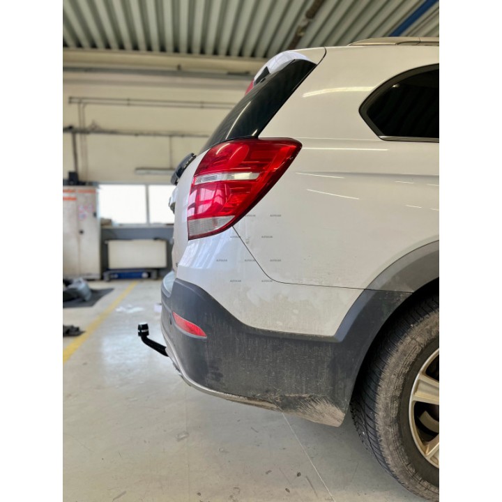 Vertical Detachable Towbar with Key, Westfalia Automotive, Chevrolet Captiva 2006 - 2013 - EDK.ro