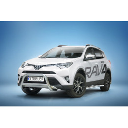 Bullbar Omologat RAR, Steeler 4x4 "A" Bar cu Traversă, Culoare Argintiu, Toyota RAV4 2016 - 2018 - EDK.ro