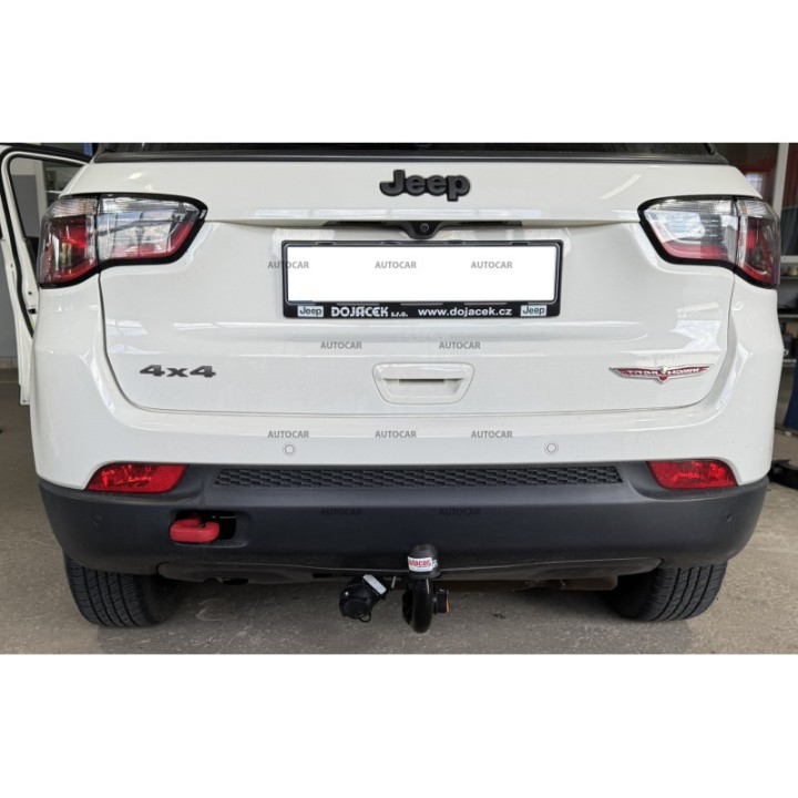 Cârlig de Remorcare Detașabil Vertical cu Cheie, Aragon Trailhawk, Jeep Compass 2017 - 2025 - EDK.ro