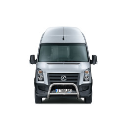 Bullbar Omologat RAR, Steeler 4x4 "A" Bar cu Traversă, Culoare Argintiu, Volkswagen Crafter 2006 - 2017 - EDK.ro
