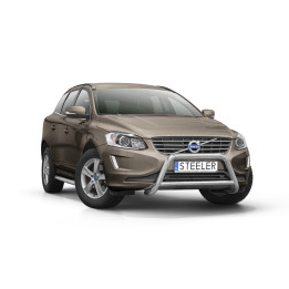 Bullbar Omologat RAR, Steeler 4x4 "A" Bar cu Traversă, Culoare Argintiu, Volvo XC60 2014 - 2017 - EDK.ro