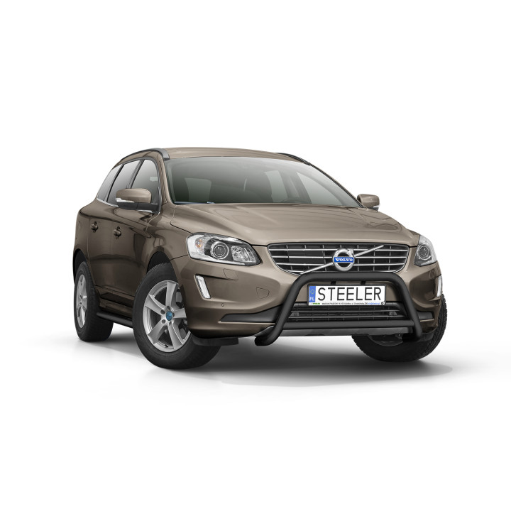 Bullbar Omologat RAR, Steeler 4x4 "A" Bar cu Traversă, Culoare Negru, Volvo XC60 2014 - 2017 - EDK.ro