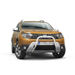 EC Homologated Bullbar, Steeler 4x4 "A" Bar, Color Silver, Dacia Duster 2018 - 2023 - EDK.ro