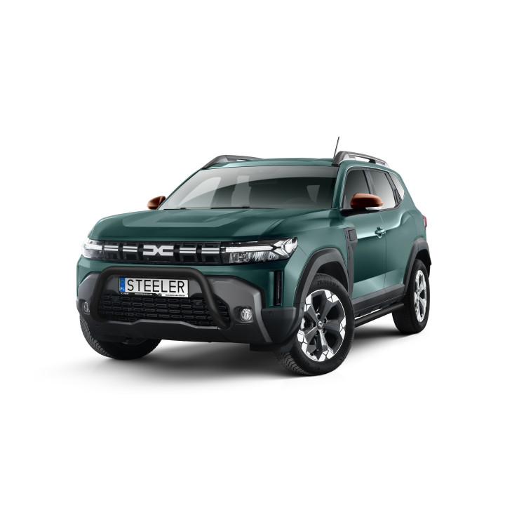 Bullbar Omologat RAR, Steeler 4x4 "A" Bar, Culoare Negru, Dacia Duster 2024 - Prezent - EDK.ro
