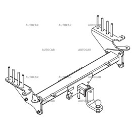 Towbar, Auto-Hak, American Ball Mount, Ford Ranger 2022 - Present - EDK.ro