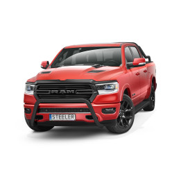 EC Homologated Bullbar, Steeler 4x4 "A" Bar, Color Black, Dodge RAM 1500 2019 - Present - EDK.ro