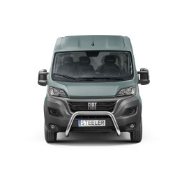 EC Homologated Bullbar, Steeler 4x4 "A" Bar, Color Silver, Fiat Ducato Camper 2006 - 2016 - EDK.ro