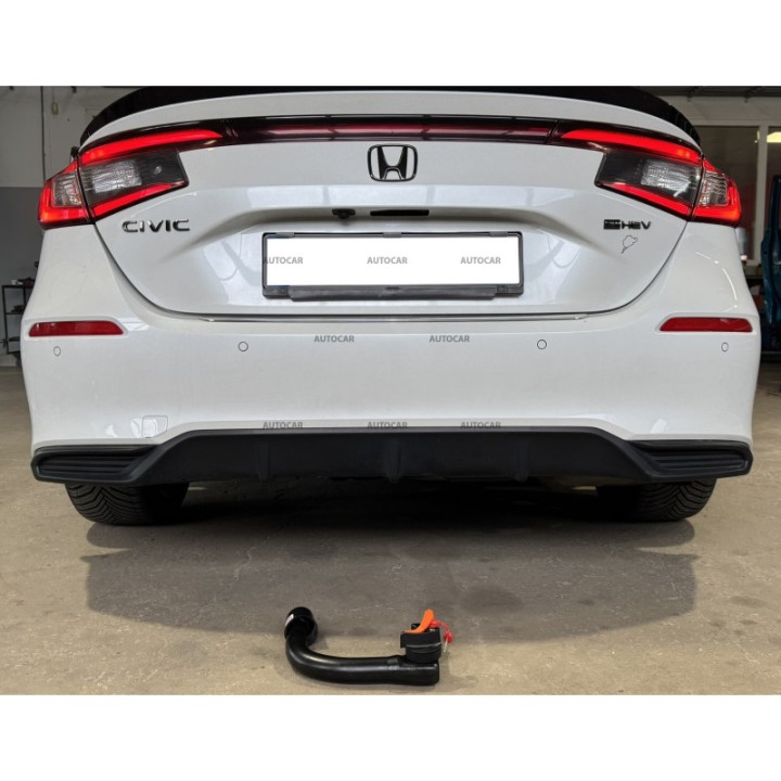 Vertical Detachable Towbar with Key, Aragon E:HEV, Honda Civic 2022 - Present - EDK.ro