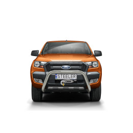 Bullbar Omologat RAR, Steeler 4x4 "A" Bar, Culoare Argintiu, Ford Ranger 2012 - 2019 - EDK.ro