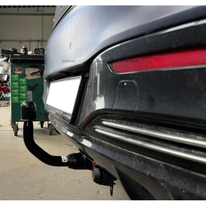 Vertical Detachable Towbar with Key, Aragon V297, Mercedes-Benz EQS 2021 - Present - EDK.ro