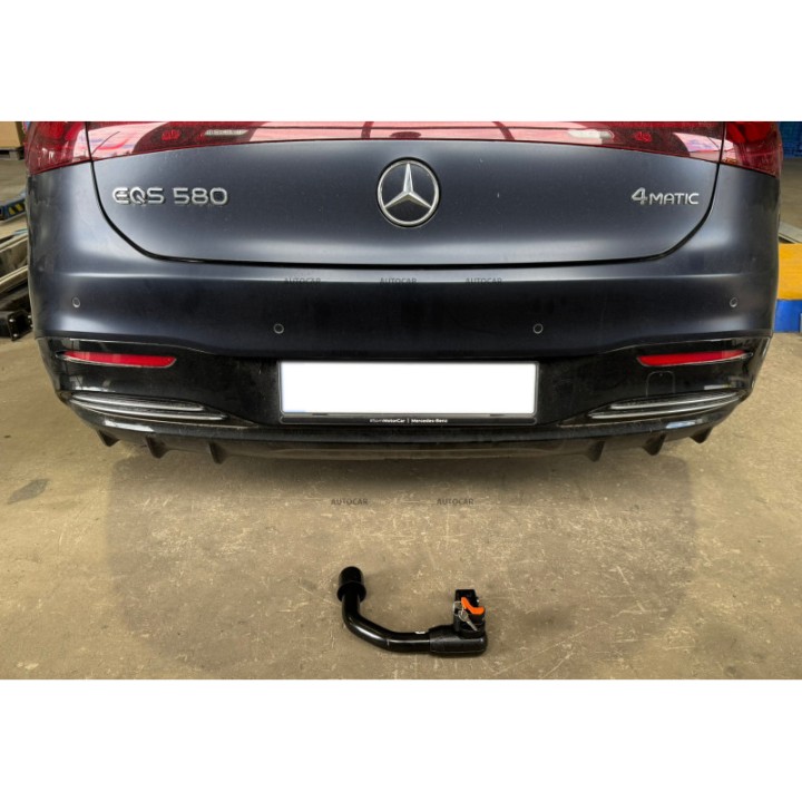 Vertical Detachable Towbar with Key, Aragon V297, Mercedes-Benz EQS 2021 - Present - EDK.ro