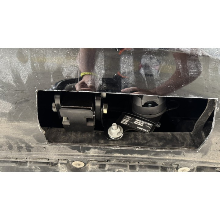 Vertical Detachable Towbar with Key, Aragon V297, Mercedes-Benz EQS 2021 - Present - EDK.ro