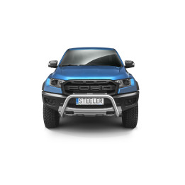 EC Homologated Bullbar, Steeler 4x4 "A" Bar, Color Silver, Ford Ranger Raptor 2019 - Present - EDK.ro
