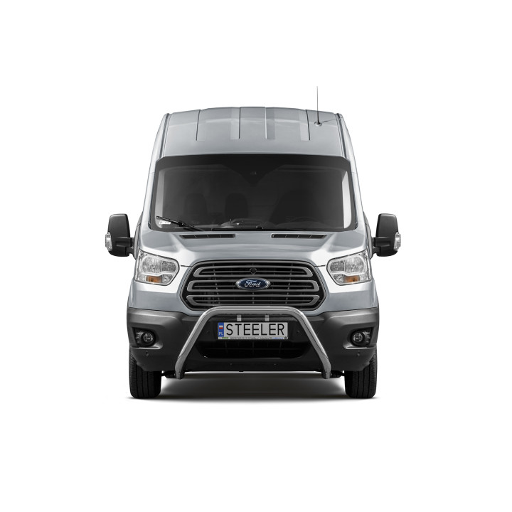 Bullbar Omologat RAR, Steeler 4x4 "A" Bar, Culoare Argintiu, Ford Transit 2019 - Prezent - EDK.ro