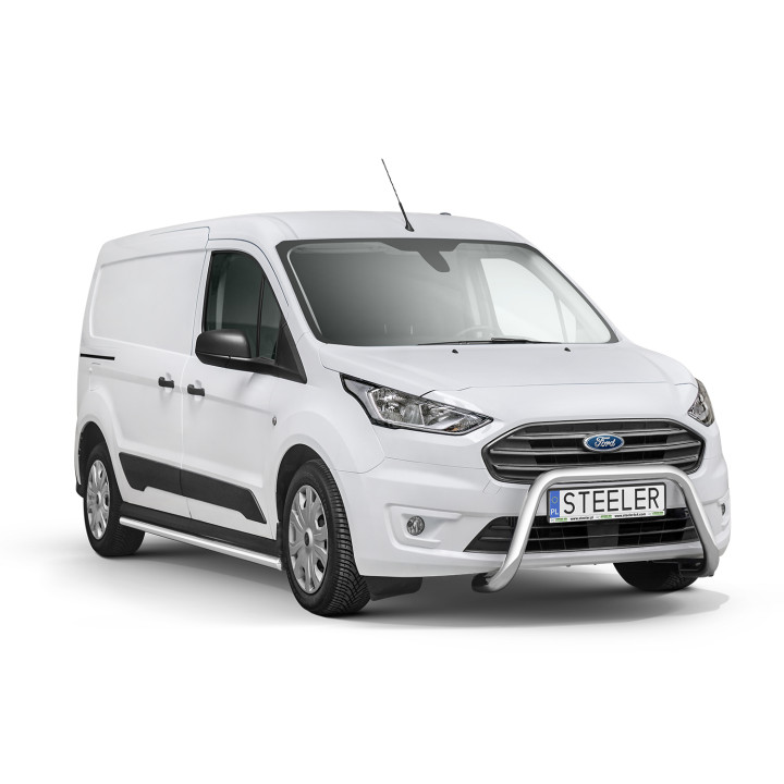 Bullbar Omologat RAR, Steeler 4x4 "A" Bar, Culoare Argintiu, Ford Transit Connect 2013 - 2021 - EDK.ro