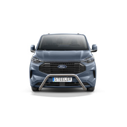 Bullbar Omologat RAR, Steeler 4x4 "A" Bar, Culoare Argintiu, Ford Transit Custom 2023 - Prezent - EDK.ro