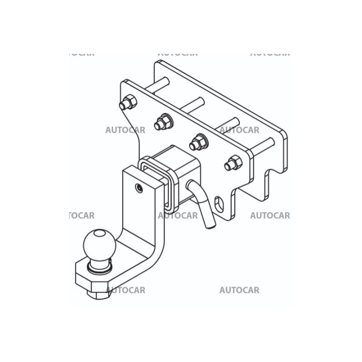 Towbar, Auto-Hak, American Ball Mount, Jeep Gladiator 2019 - Present - EDK.ro