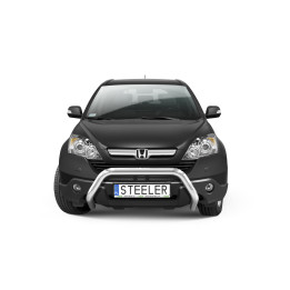 Bullbar Omologat RAR, Steeler 4x4 "A" Bar, Culoare Argintiu, Honda CR-V 2006 - 2009 - EDK.ro