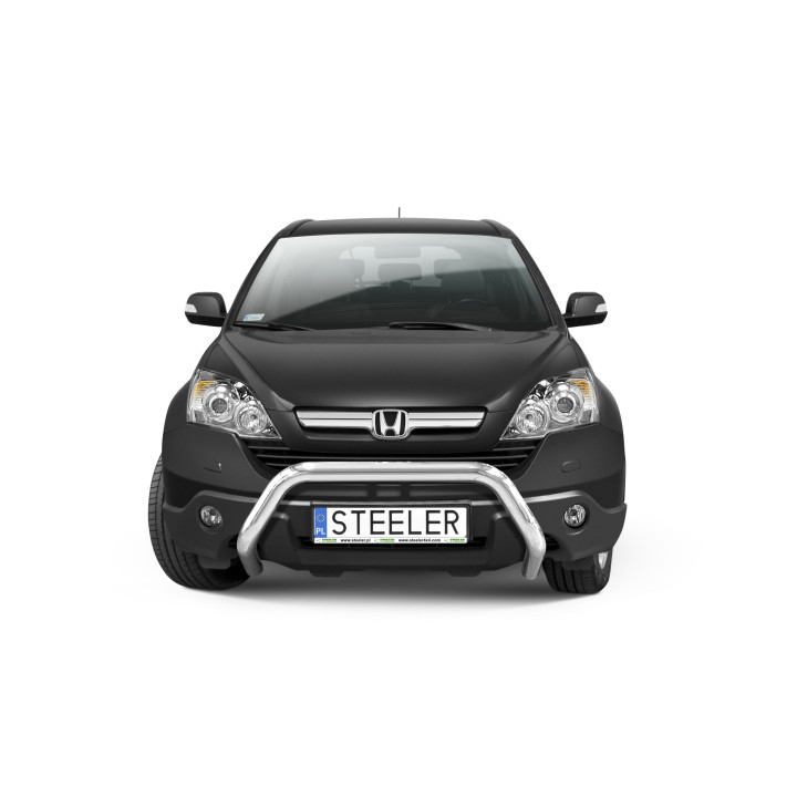Bullbar Omologat RAR, Steeler 4x4 "A" Bar, Culoare Argintiu, Honda CR-V 2006 - 2009 - EDK.ro