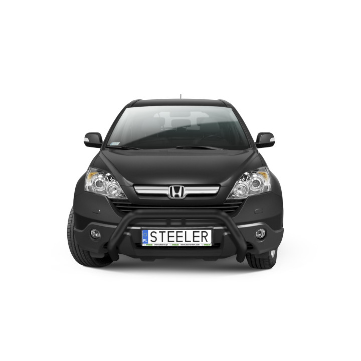 EC Homologated Bullbar, Steeler 4x4 "A" Bar, Color Black, Honda CR-V 2006 - 2009 - EDK.ro